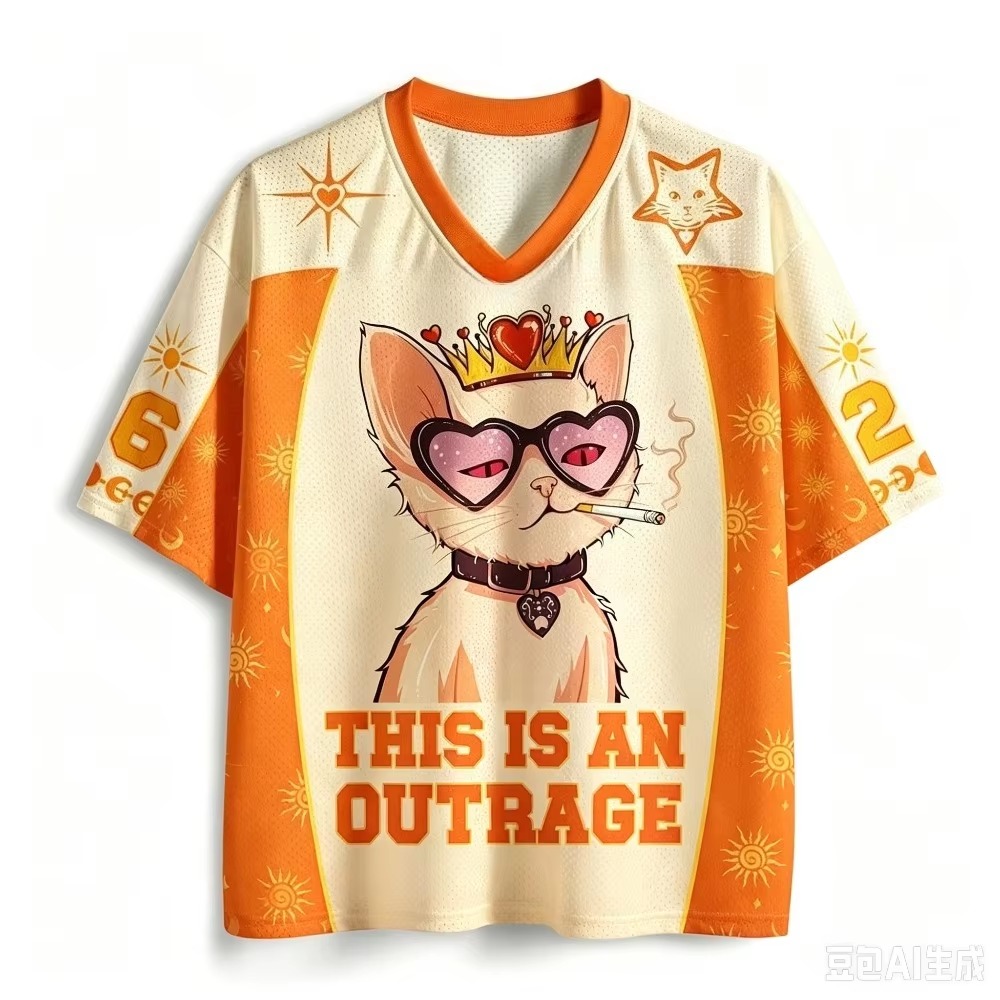 Queen Street Fashion - Queen Cat Pattern 3D Printed Men's