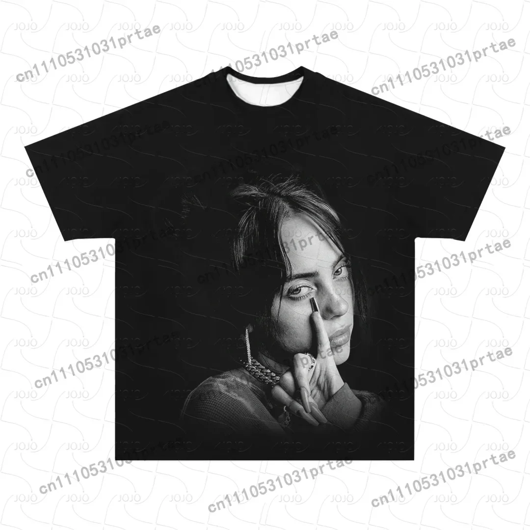 Billie Eilish Retro Pattern T- - Street Fashion Men 2025 ulasan dan harga
