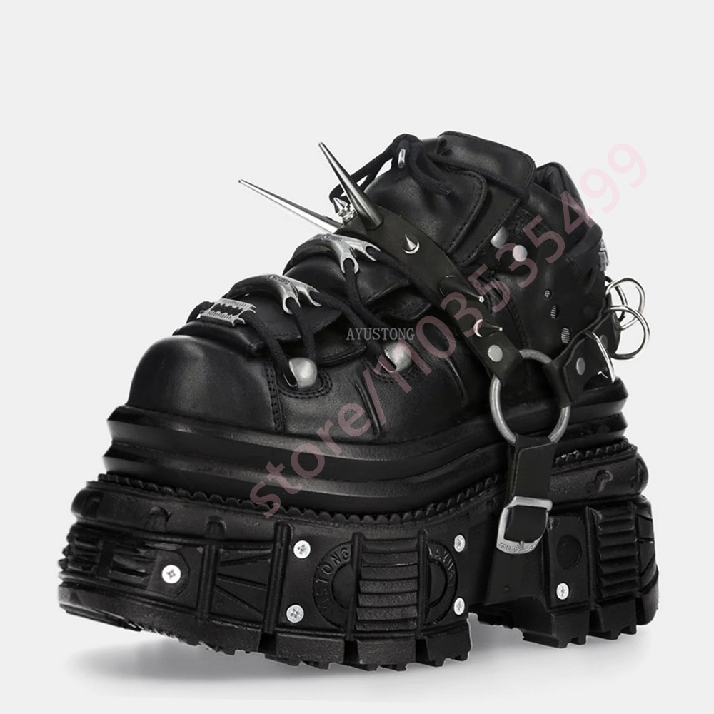 2026 New Black Gothic Punk Pla - Street Fashion Y2K ulasan dan harga