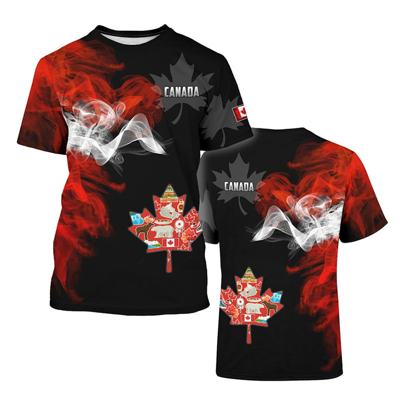 Fashion New Canada T-shirt Men - Street Fashion Canada ulasan dan harga