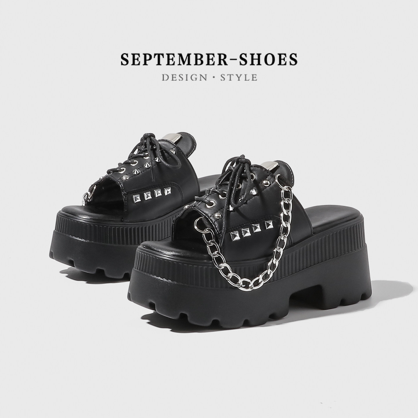 Y2k Gothic Punk Women Platform - Street Fashion Y2K ulasan dan harga