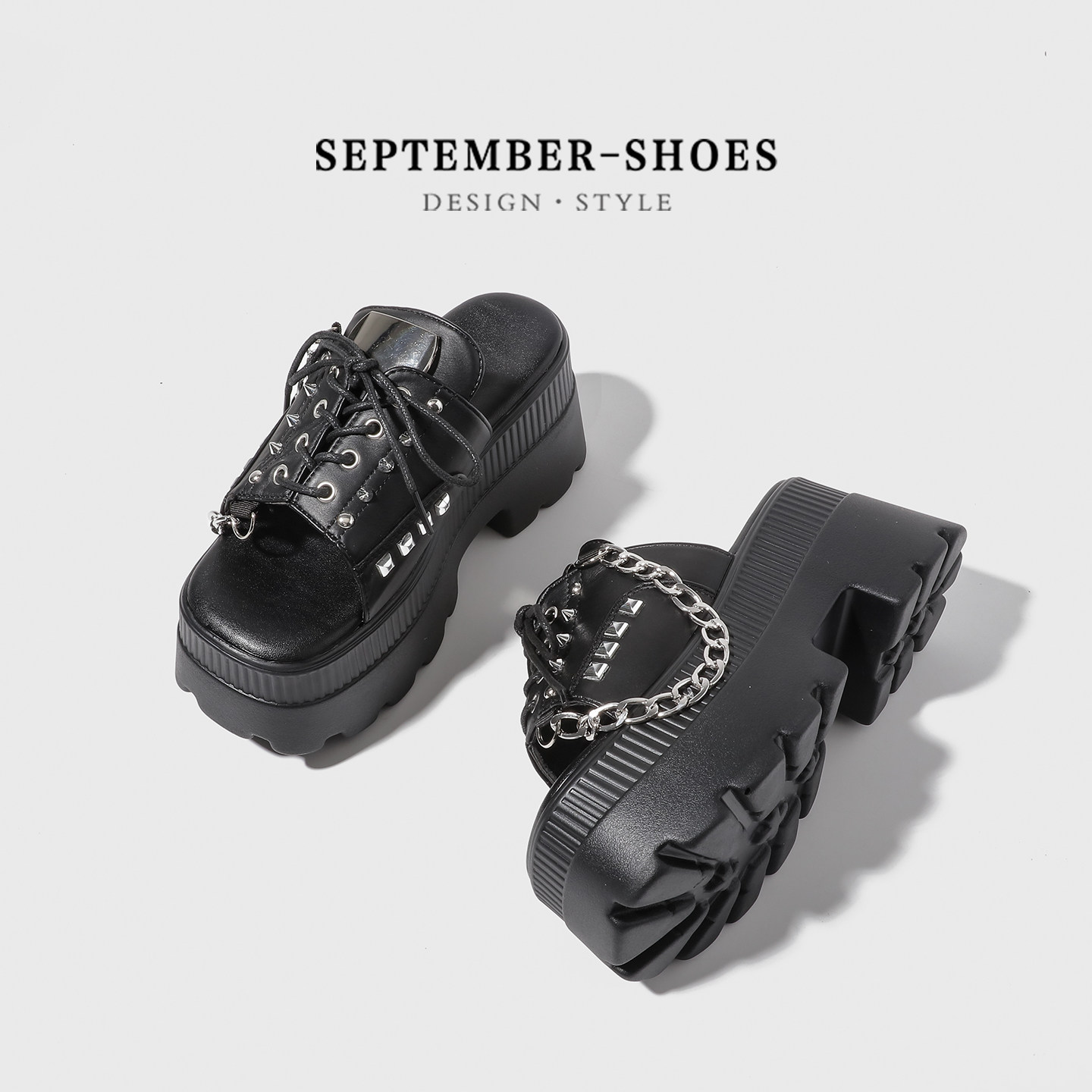Y2k Gothic Punk Women Platform - Street Fashion Y2K ulasan dan harga