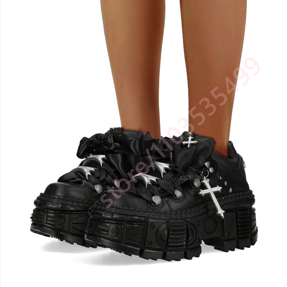 Chunky Punk Metal Rivet Ankle  - Street Fashion Y2K ulasan dan harga