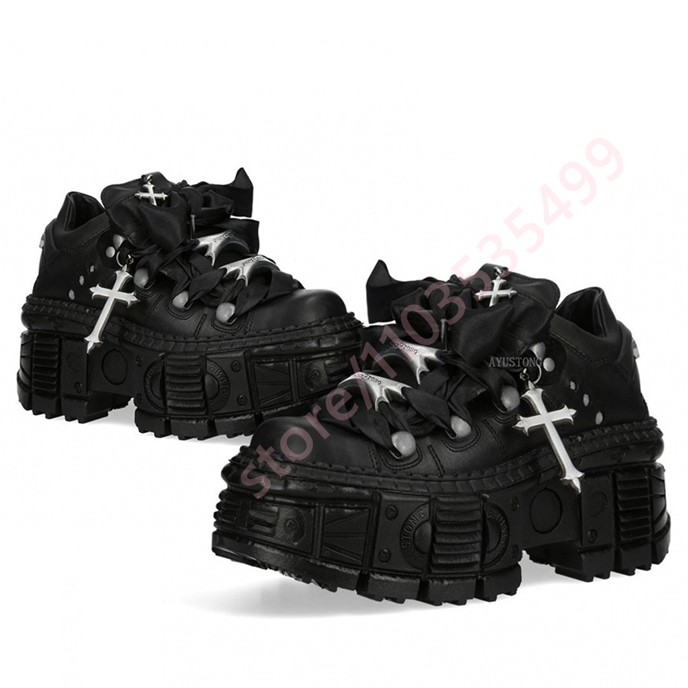 Chunky Punk Metal Rivet Ankle  - Street Fashion Y2K ulasan dan harga